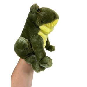 Animal Alley Toys R Us Hand Puppet Plush Frog Green Yellow